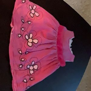 Cute pink flower dress girl size small